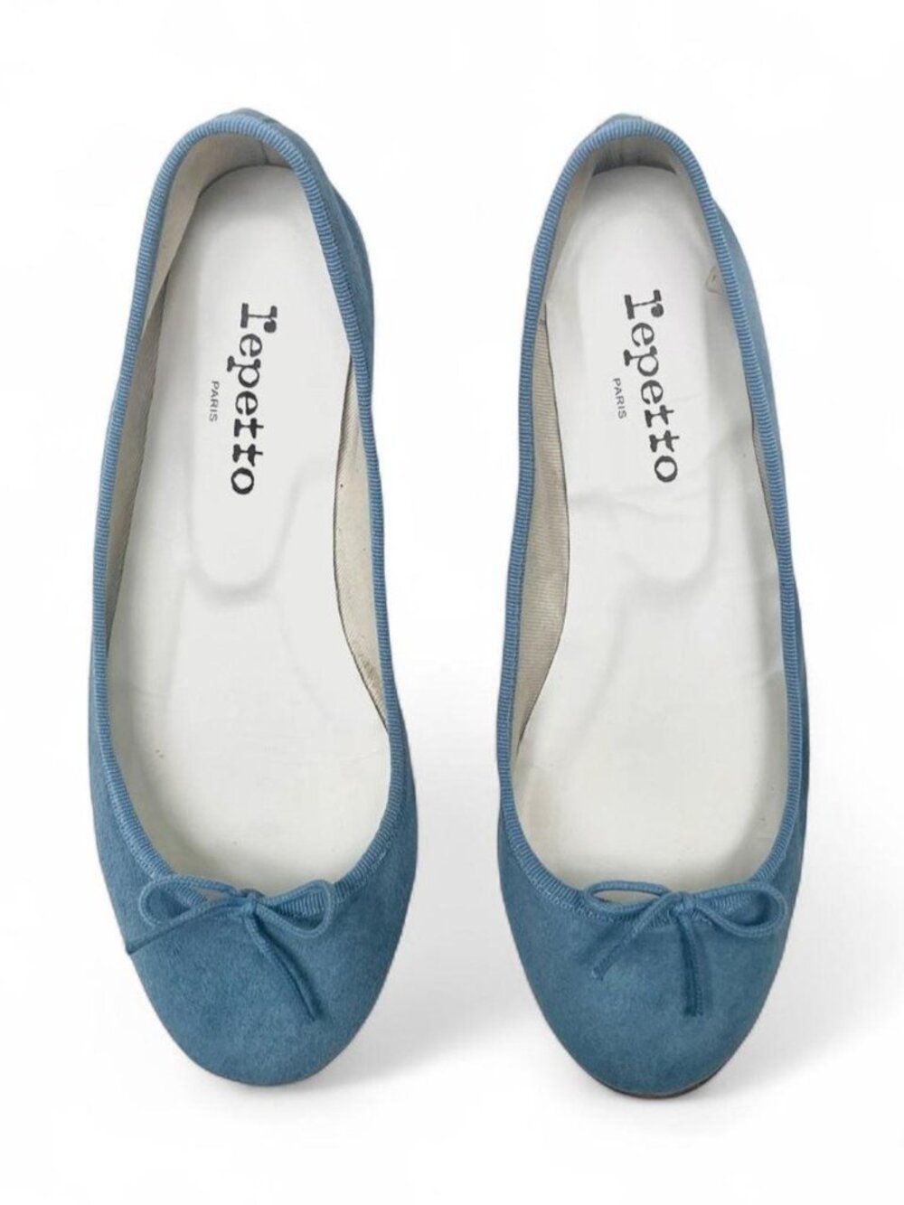 Repetto Cendrillon Suede Ballet Flats in Blue - Size 39 EU/8 US